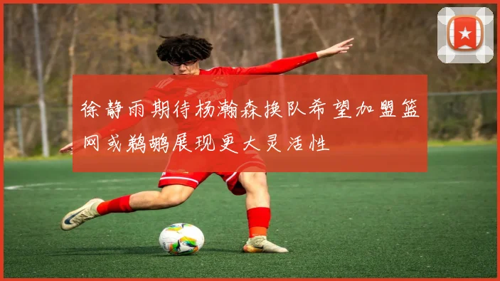 徐静雨期待杨瀚森换队希望加盟篮网或鹈鹕展现更大灵活性